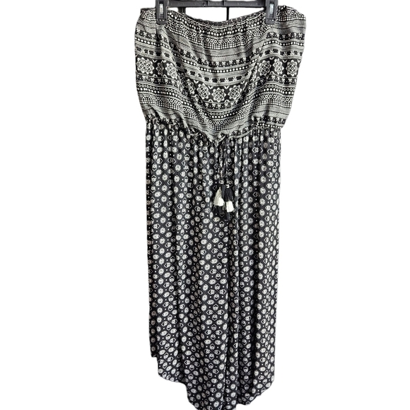 Xhilaration Womens Strapless Jumpsuit Sz L - Picture 1 of 4